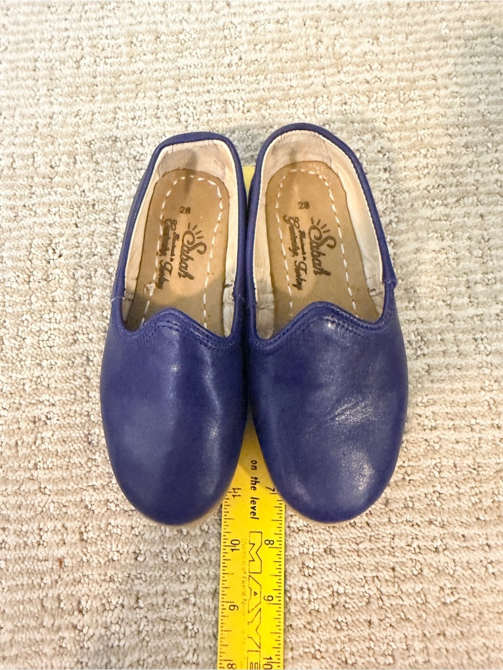 Sabah Royal Blue Slip-On Leather Shoes